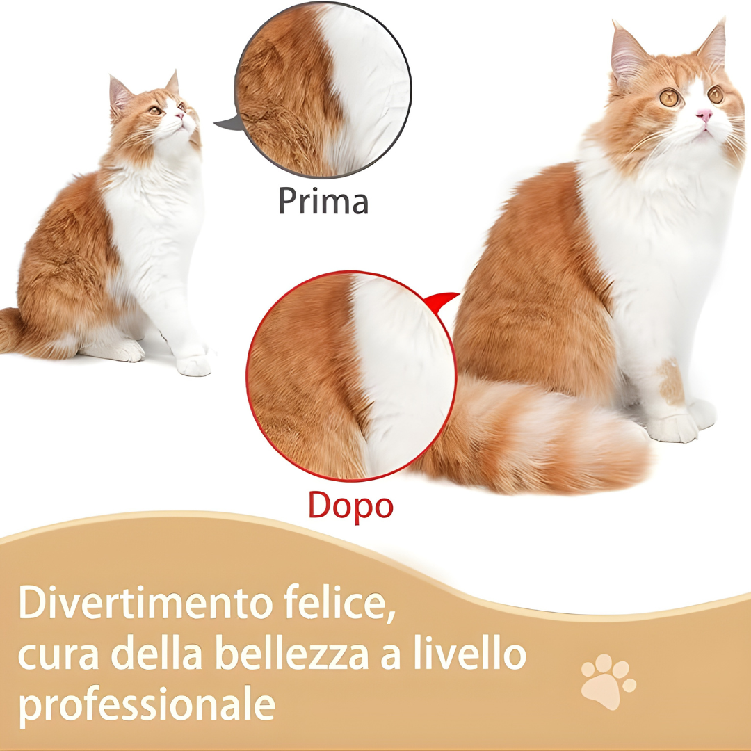 PeloSoft™ - Spazzola a Vapore 3-in-1 per Animali