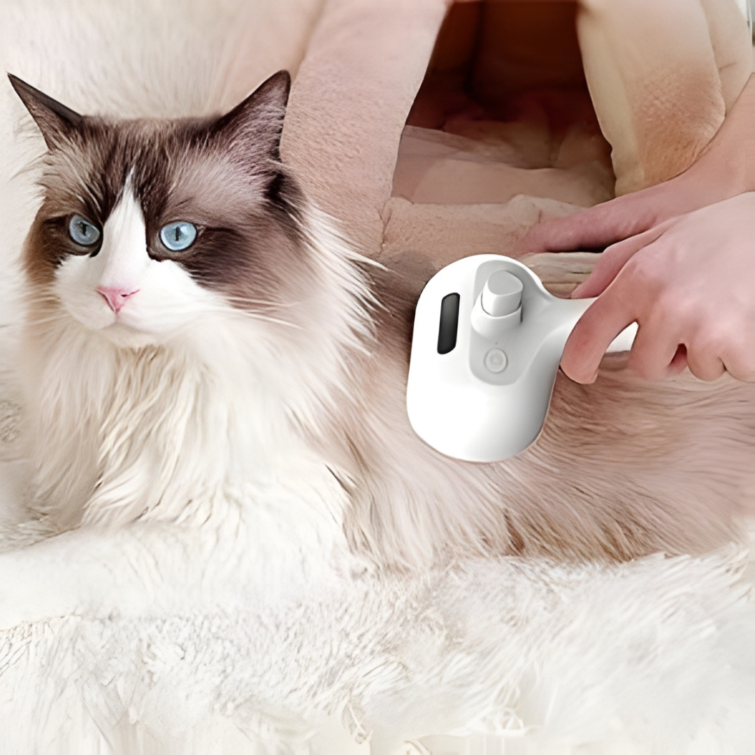 PeloSoft™ - Spazzola a Vapore 3-in-1 per Animali